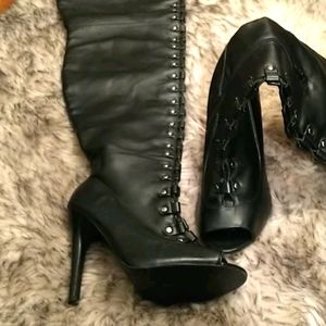 thigh high boots sz 7 new